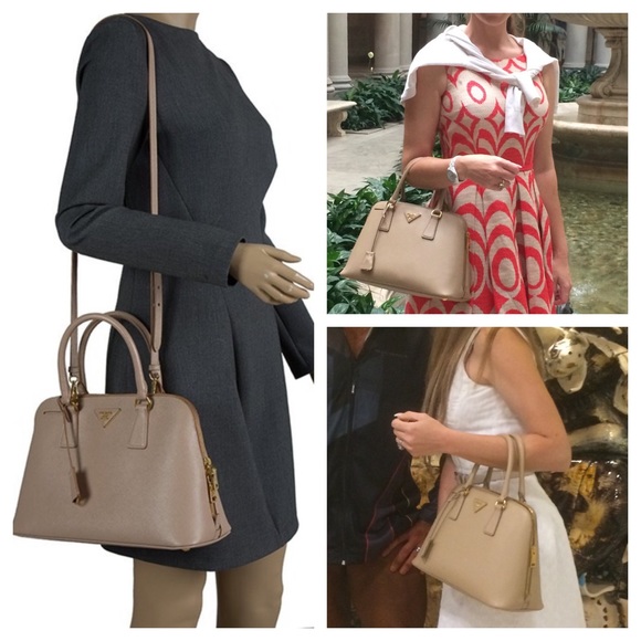 ✨PRADA✨ Saffiano Lux Top Handle Cameo Tote - Picture 8 of 8